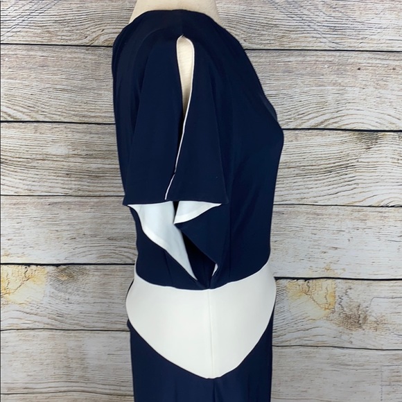 Ralph Lauren Dresses | Lauren Ralph Lauren Navy White Short Sleeve Dress | Poshmark